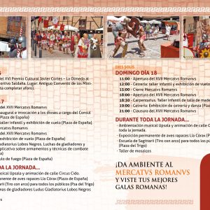 Programa de actividades del XVII Mercatus Romanus