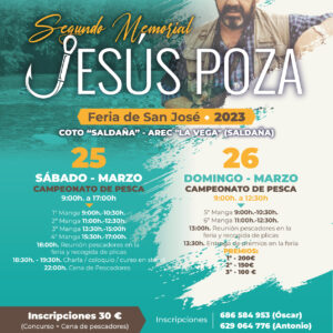 Bases Concurso de Pesca Deportiva ‘II Memorial Jesús Poza’